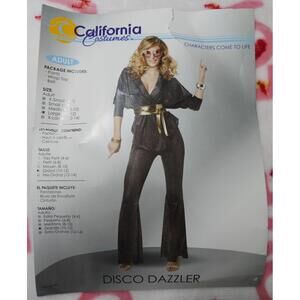 Womens California Costumes Disco Dazzler Costume Halloween Cosplay Large (10-12)